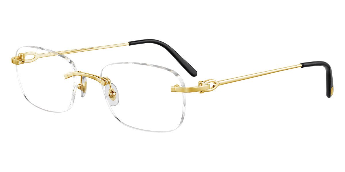Cartier CT0050O Signature C de Cartier Rectangle Eyeglasses -CARTIER Eyeglasses- Optivision