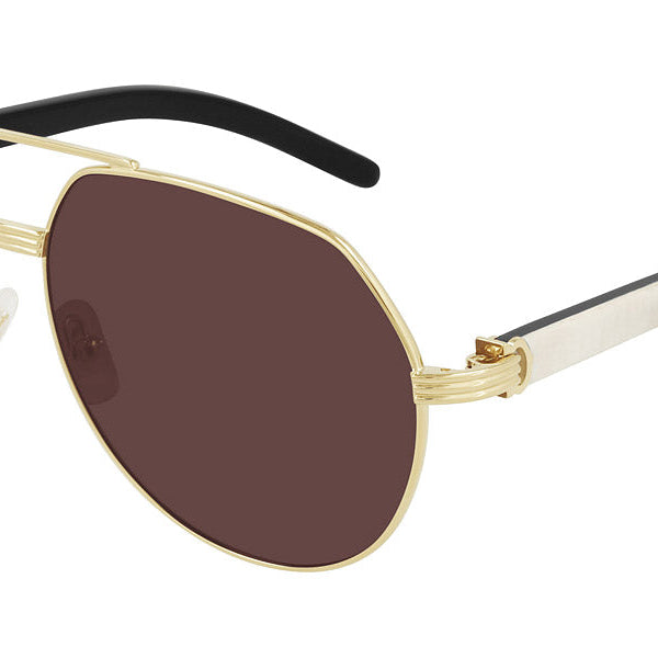 Cartier CT0272S Première de Cartier Aviator Sunglasses