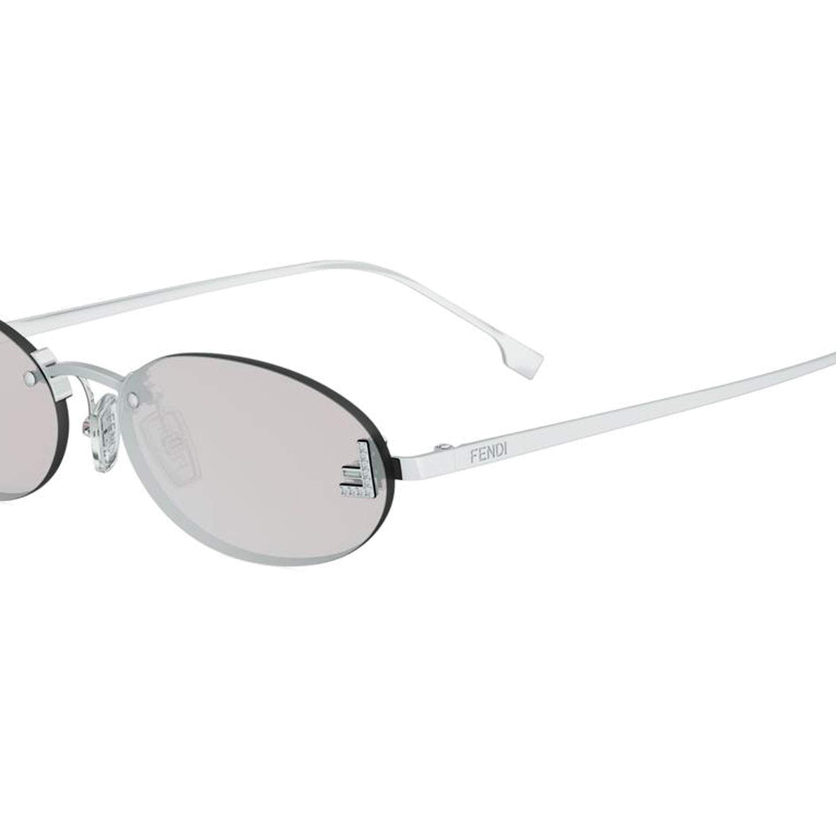 Fendi FE4075US First Crystal Oval Sunglasses