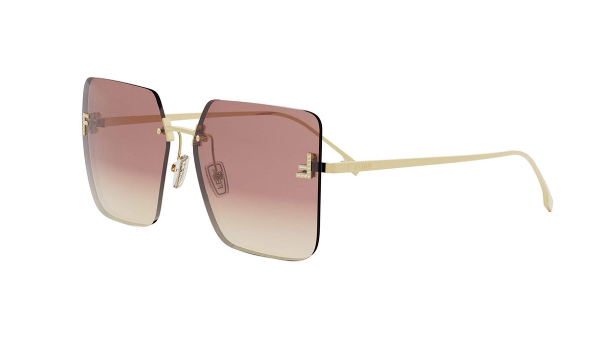 Fendi FE4082US First Crystal Square Sunglasses -FENDI Sunglasses- Optivision