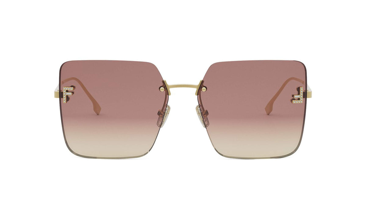 Fendi FE4082US First Crystal Square Sunglasses -FENDI Sunglasses- Optivision