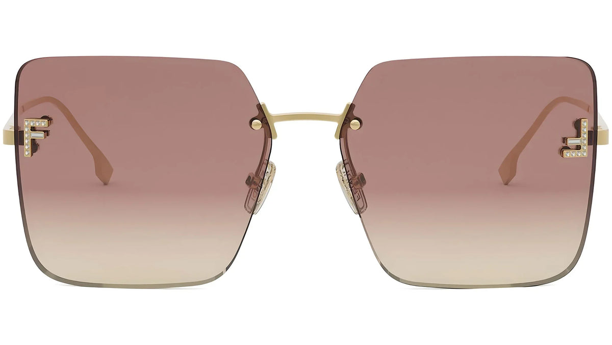 Fendi FE4082US First Crystal Square Sunglasses -FENDI Sunglasses- Optivision