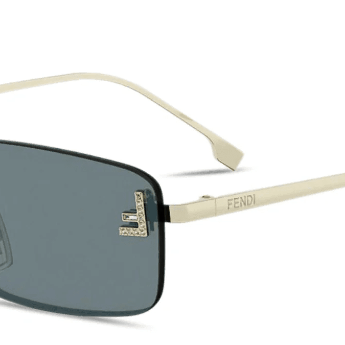 Fendi FE4172US First Crystal Rectangle Sunglasses -FENDI Sunglasses- Optivision