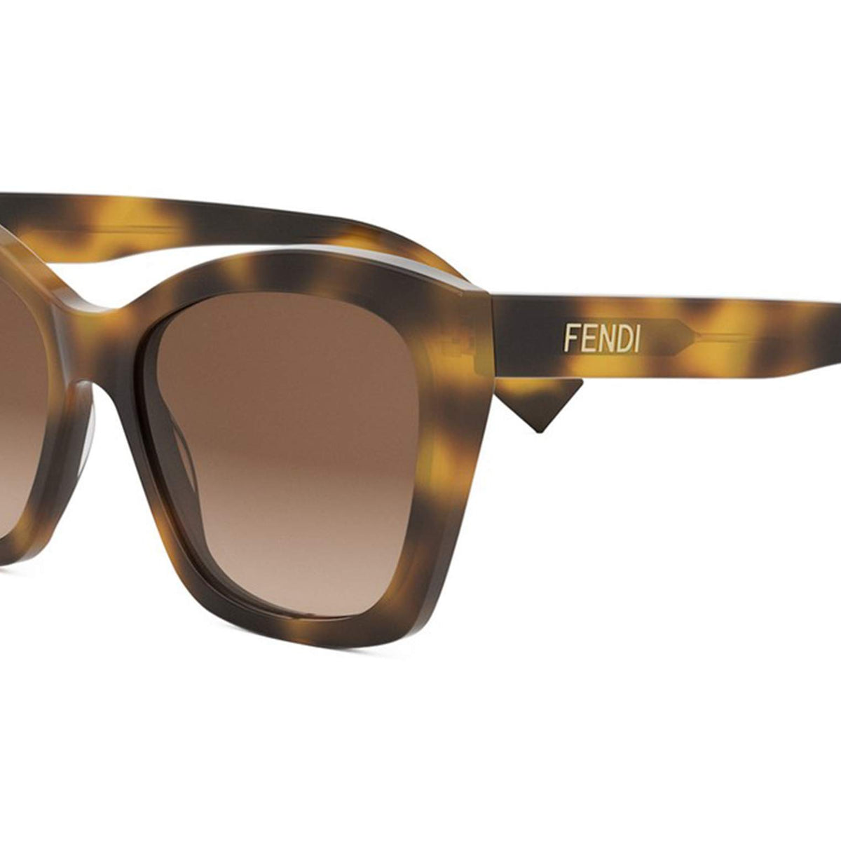 نظارة شمسية Fendi FE40151I بتصميم فراشة وشعار العلامة التجارية