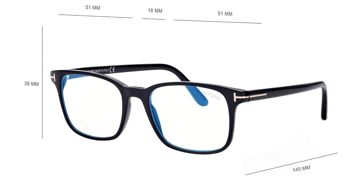 TOM FORD FT5831-B Square -TOM FORD Eyeglasses- Optivision