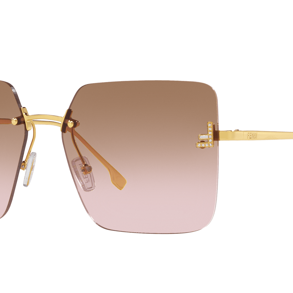Fendi FE4082US First Crystal Square Sunglasses -FENDI Sunglasses- Optivision