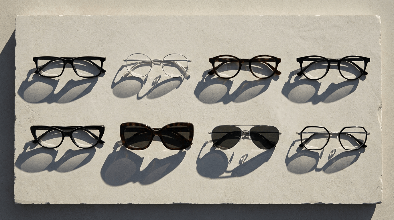 Types of Glasses Frames: Every Style Explained, with Designer Examples - OptiVision