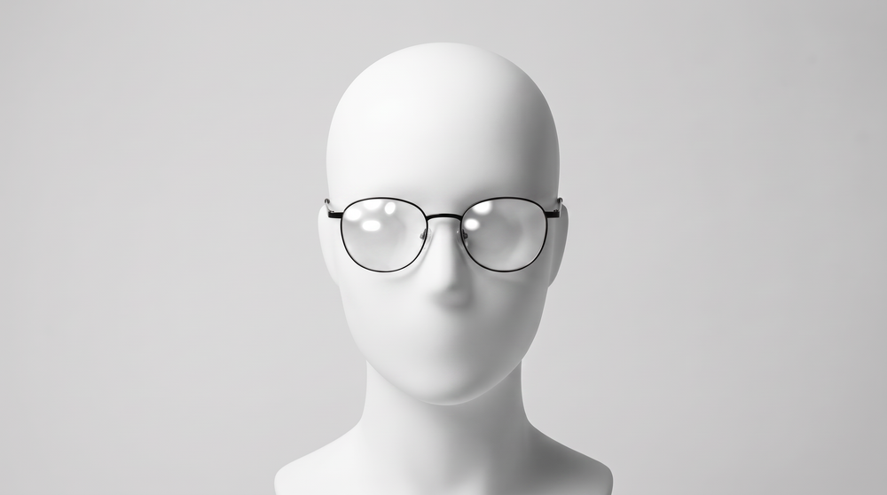The same lens with anti-reflective coating, no reflections