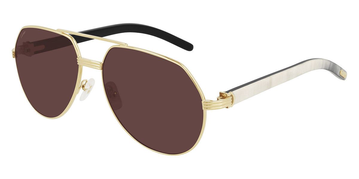 Cartier CT0272S Première de Cartier Aviator Sunglasses