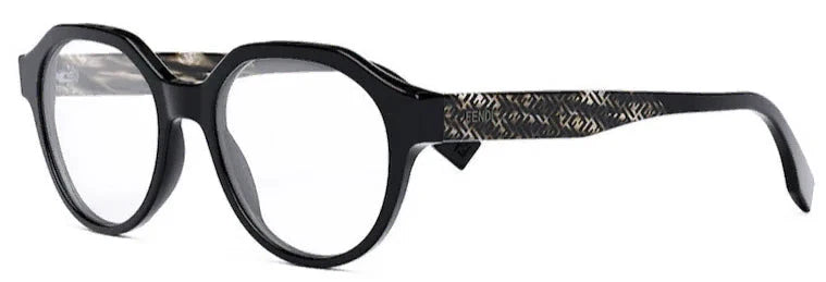 Fendi FE50049I Bilayer Round Eyeglasses