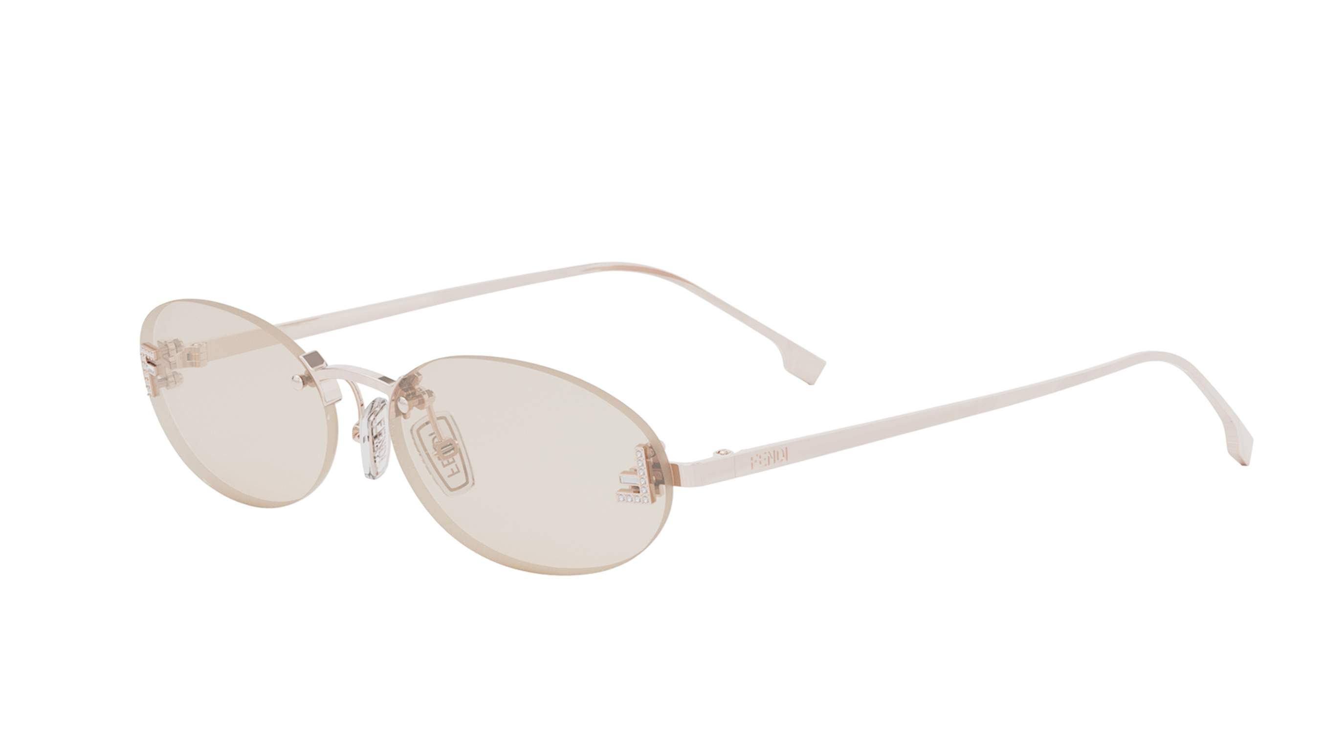 Fendi FE4075US First Crystal Oval Sunglasses