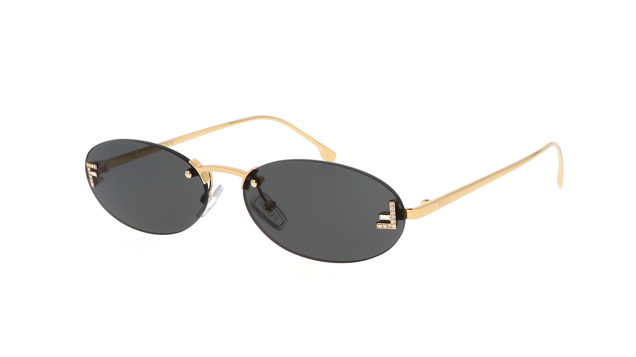 Fendi FE4075US First Crystal Oval Sunglasses
