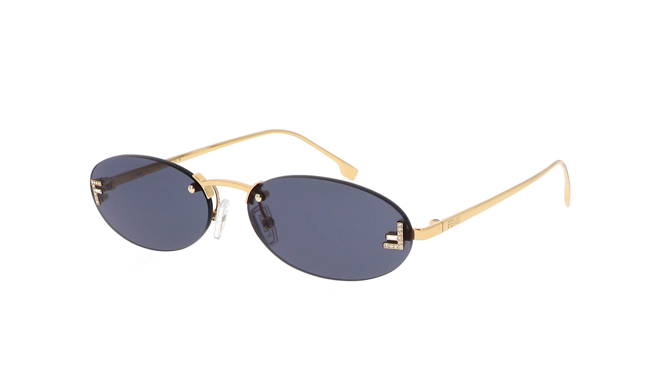 Fendi FE4075US First Crystal Oval Sunglasses