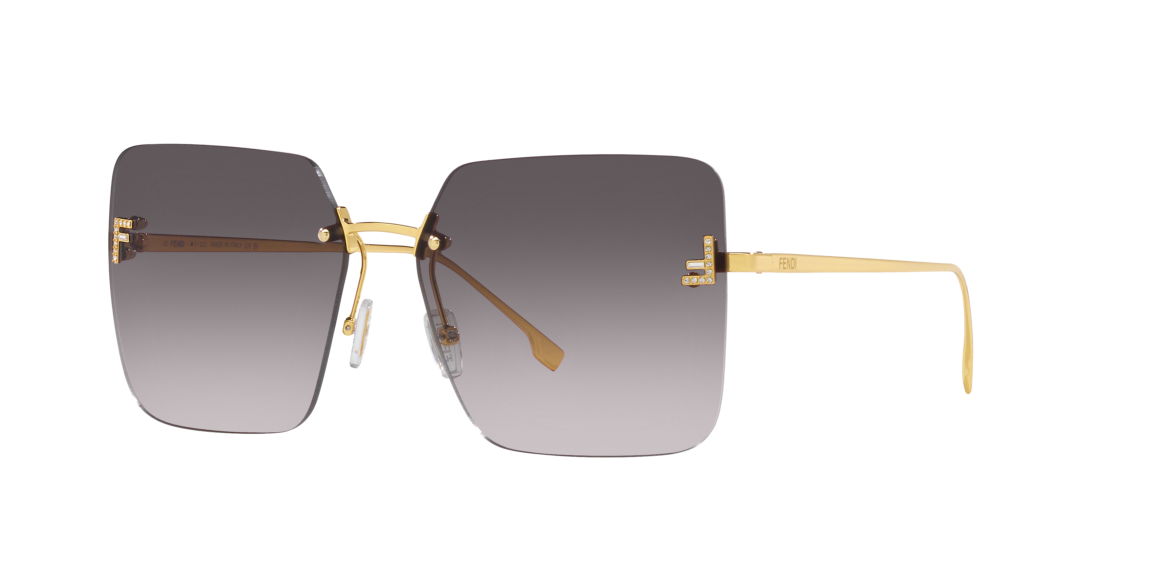 Fendi FE4082US First Crystal Square Sunglasses