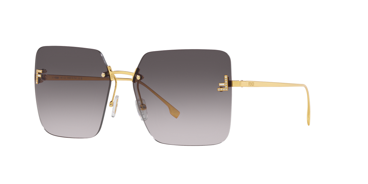 Fendi FE4082US First Crystal Square Sunglasses -FENDI Sunglasses- Optivision