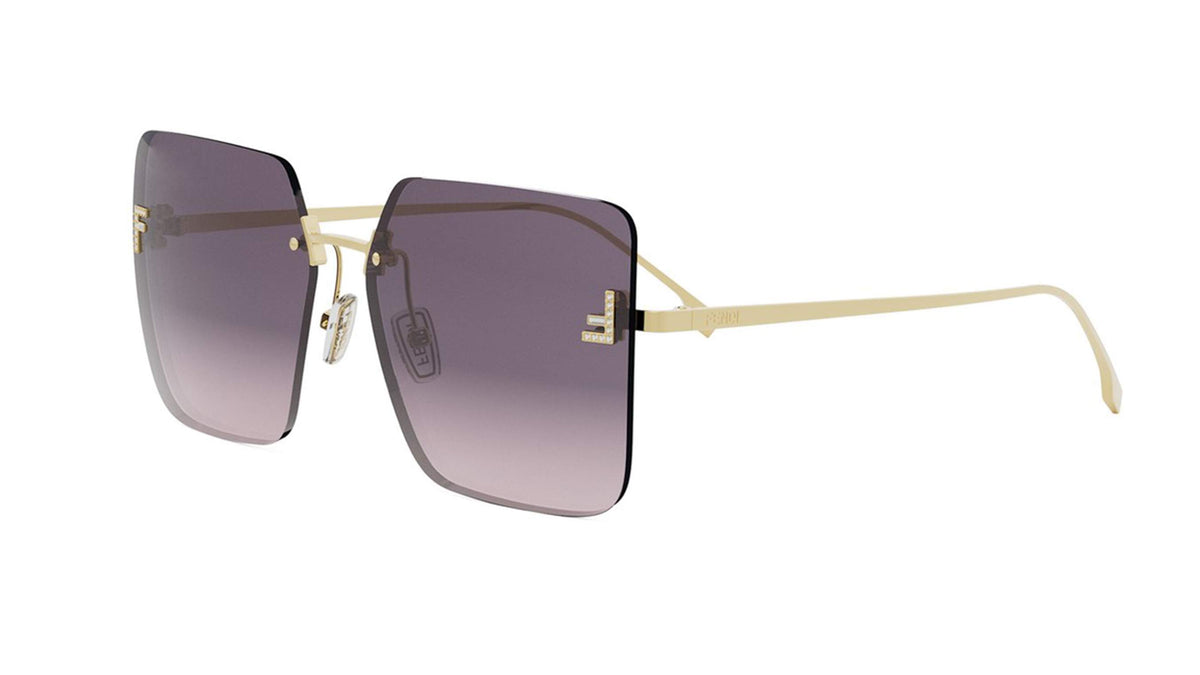 Fendi FE4082US First Crystal Square Sunglasses -FENDI Sunglasses- Optivision