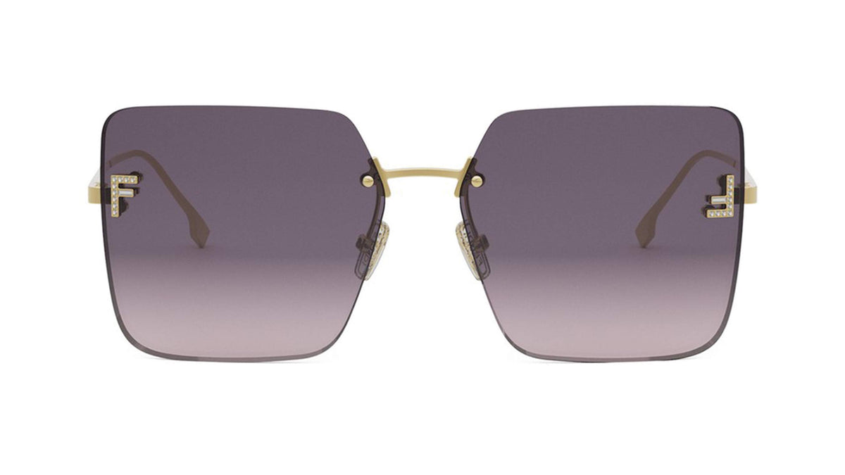 Fendi FE4082US First Crystal Square Sunglasses -FENDI Sunglasses- Optivision