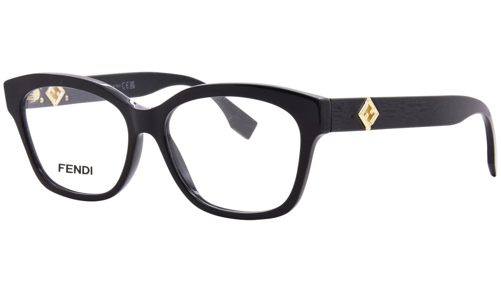 Fendi FE50124I Ff Diamonds Square Eyeglasses