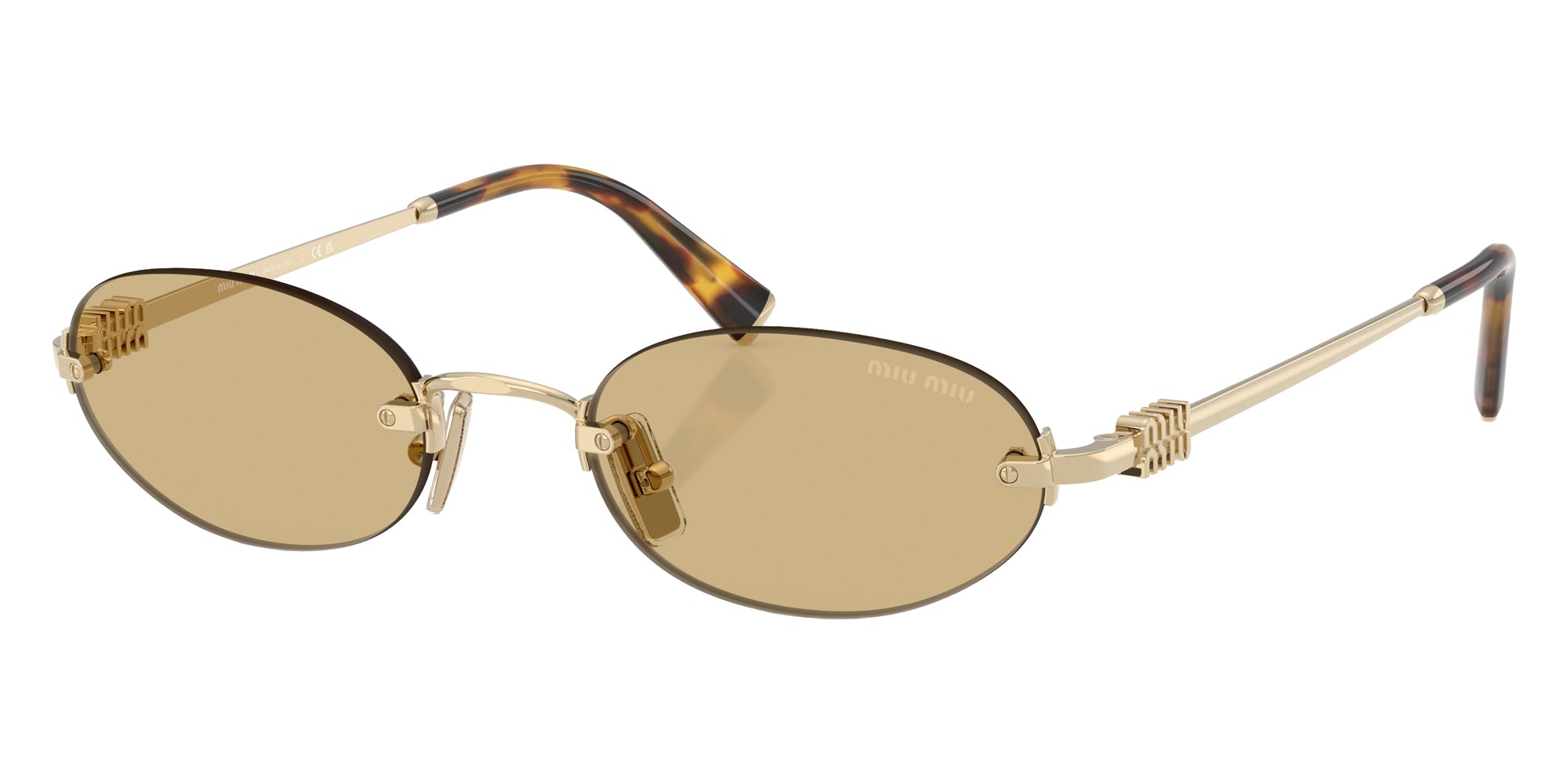 Miu Miu MU A54S Oval Sunglasses -MIU MIU Sunglasses- OptiVision