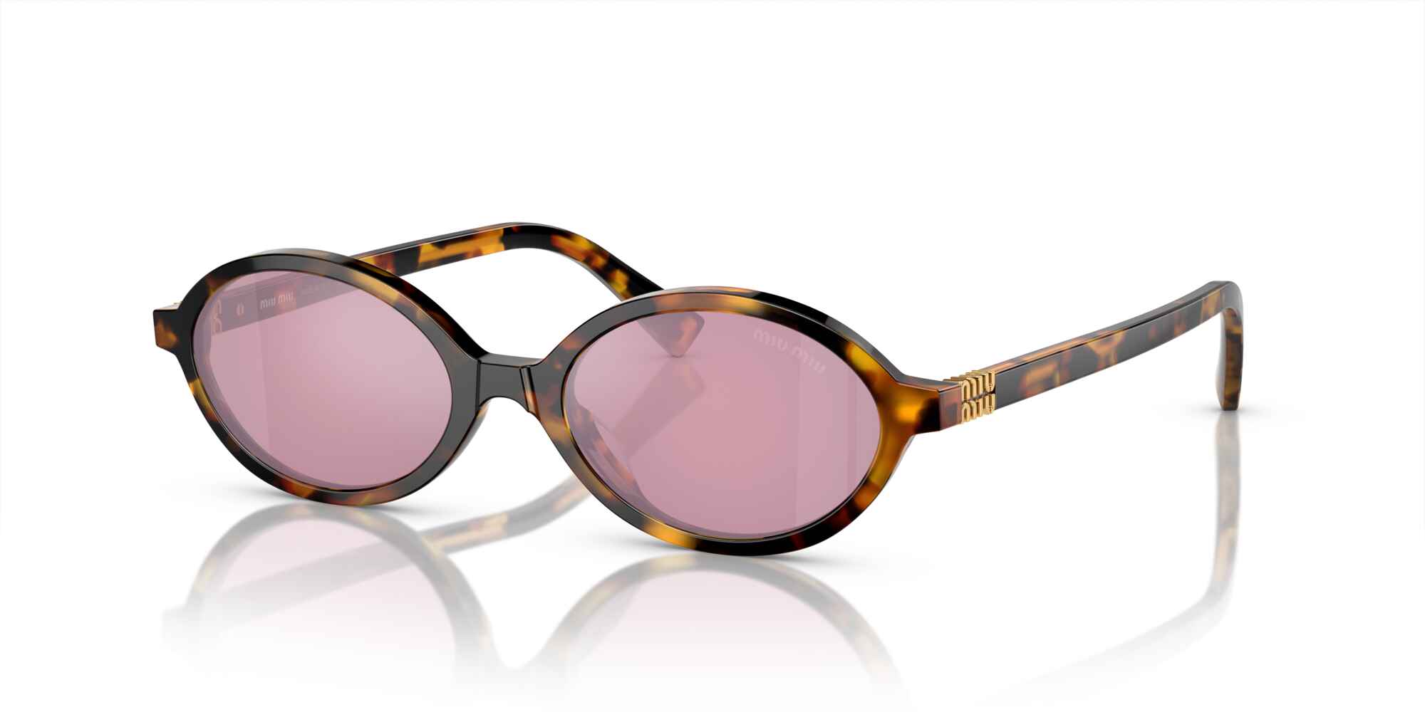 Miu Miu MU 04ZS Oval Sunglasses -MIU MIU Sunglasses- OptiVision