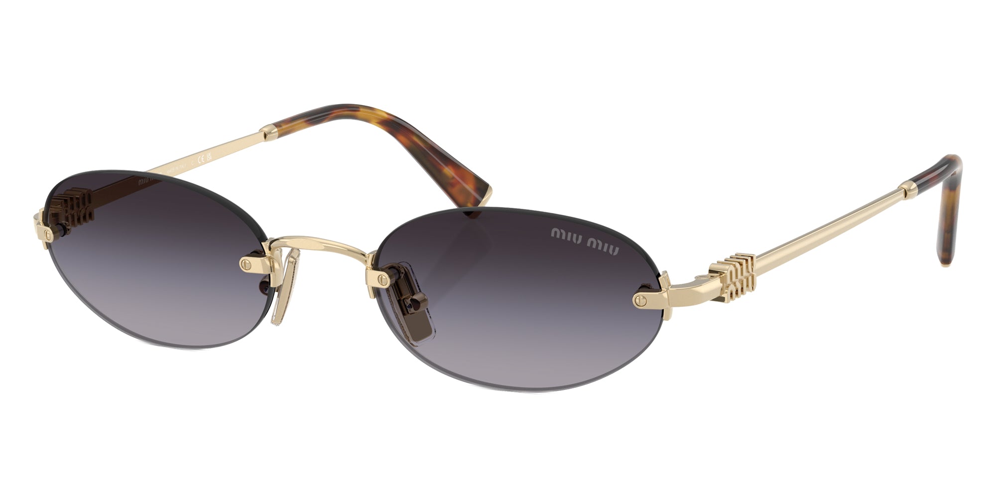 Miu Miu MU A54S Oval Sunglasses -MIU MIU Sunglasses- OptiVision