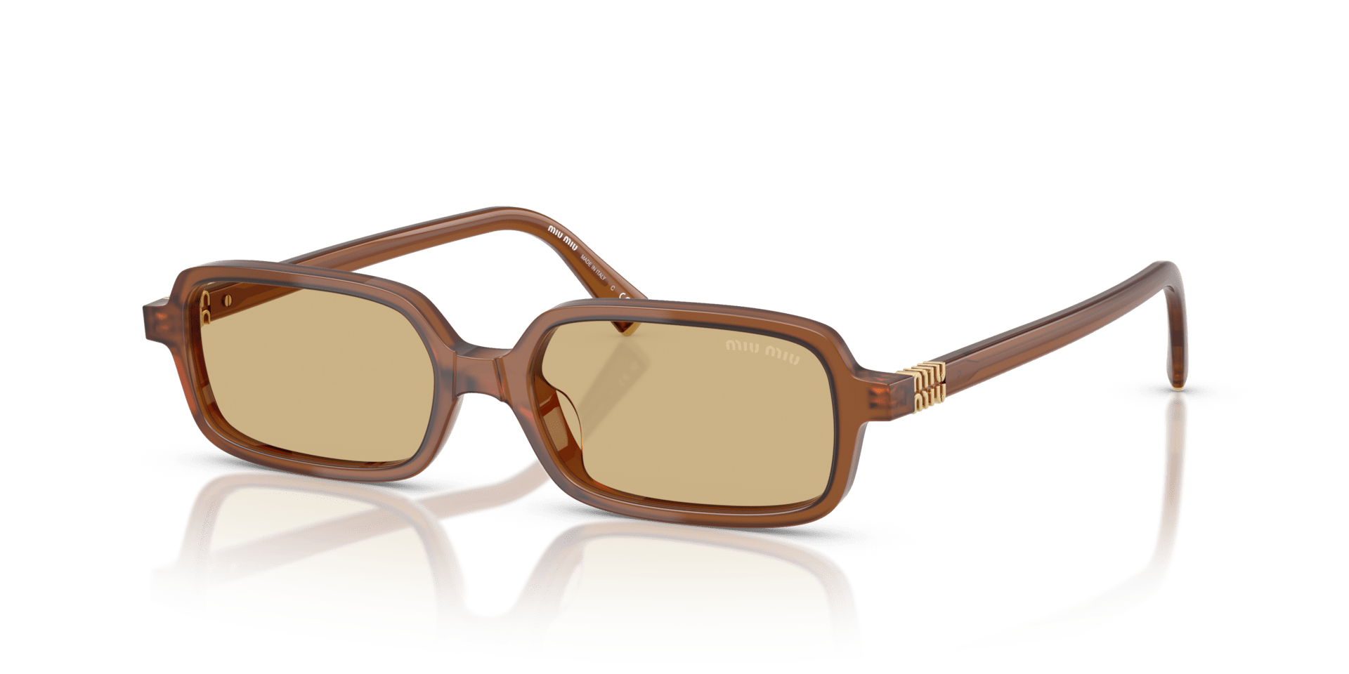 Miu Miu MU 11ZS Rectangle Sunglasses -MIU MIU Sunglasses- OptiVision
