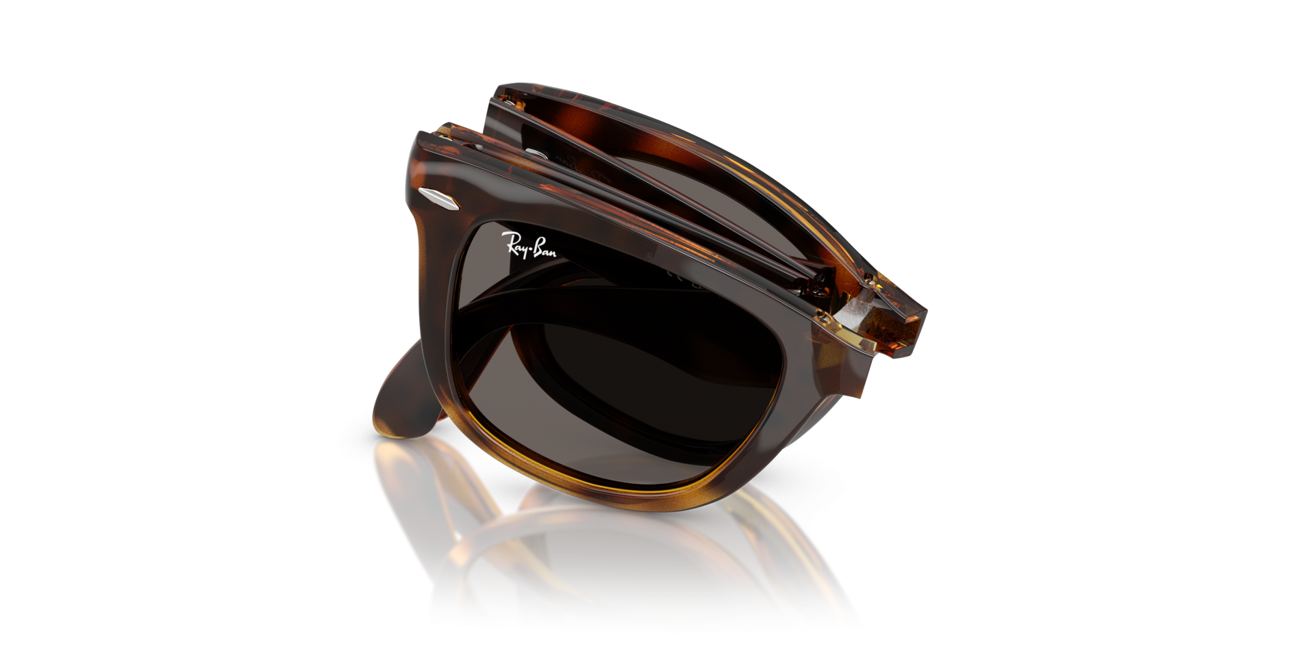 Ray-Ban RB4105 Folding Wayfarer Square Sunglasses