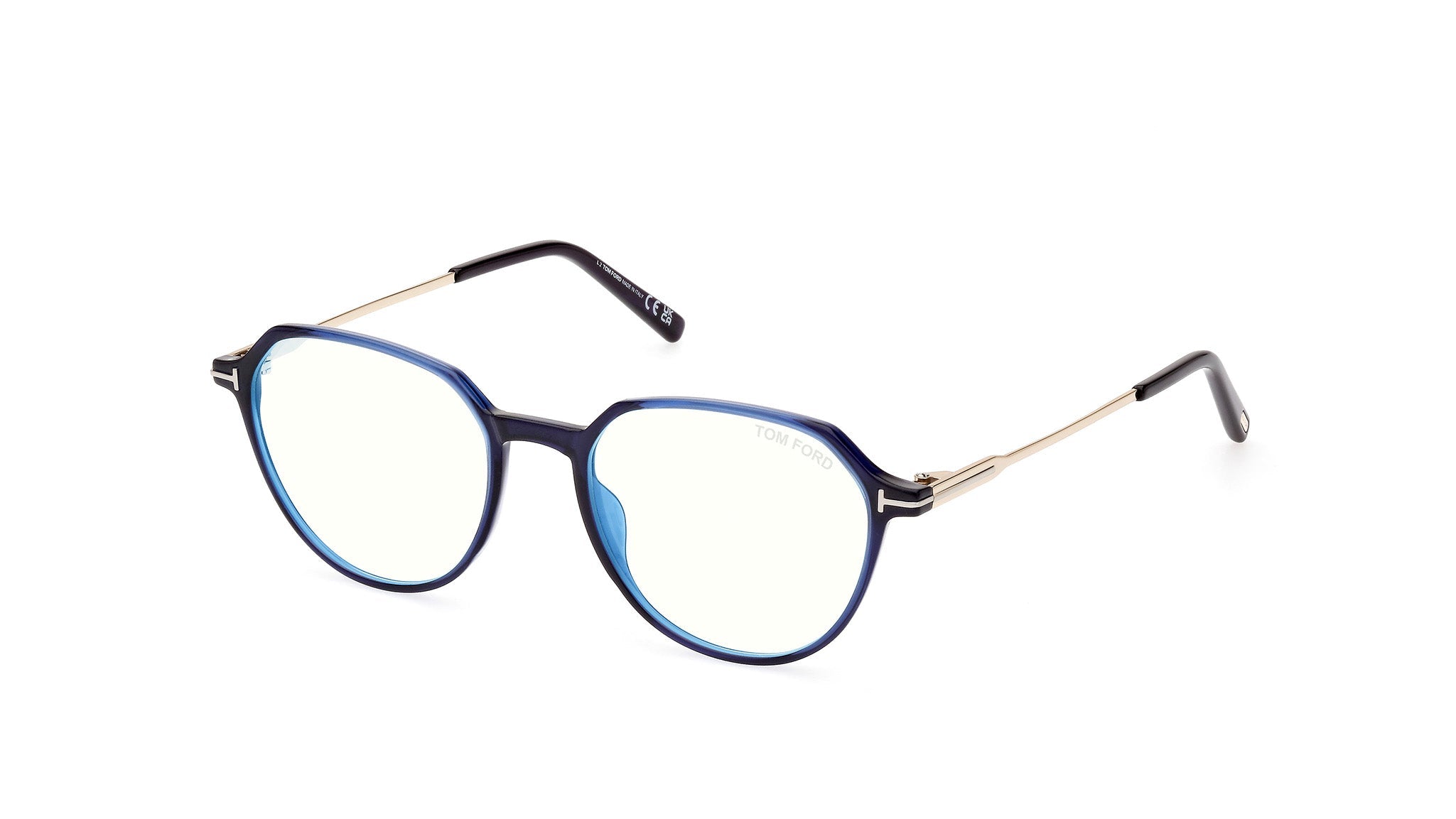 Tom Ford FT5875-B Round Eyeglasses